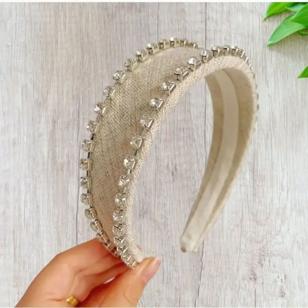 EMBELLISHED HAIR ACCESSORY SET HEADBAND AND BOW